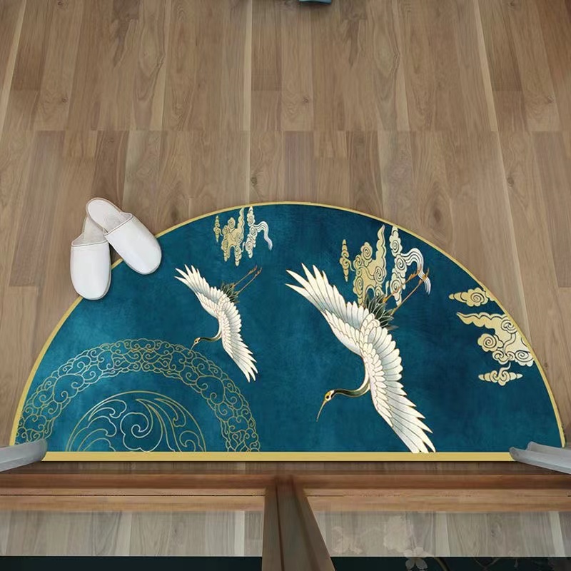 Commercial Printing Machine - Tapis de Sol Semi-Circulaires Chinois, Style
