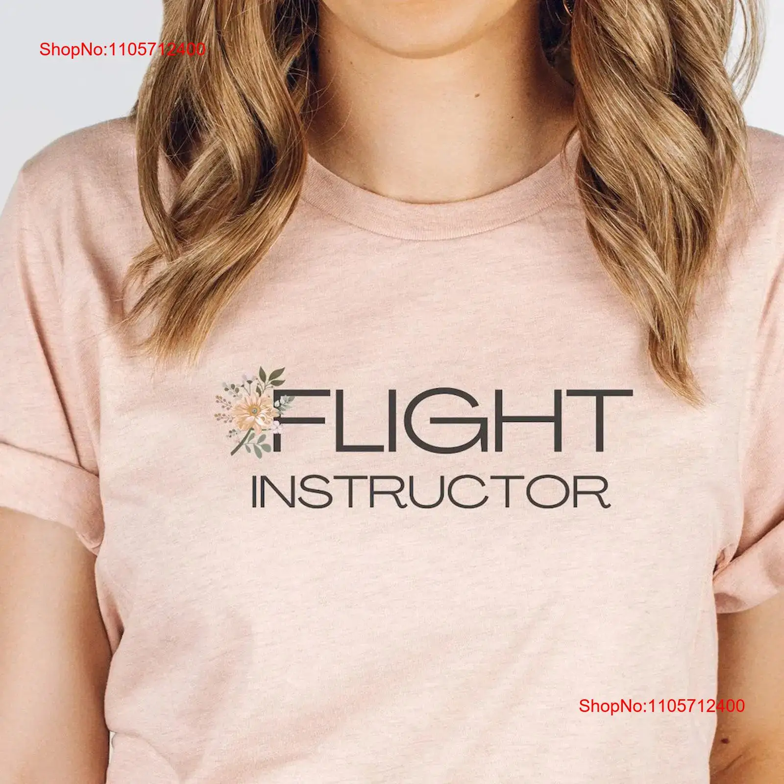 Commercial Printing And Graphics - T-shirt d'instructeur de vol floral pour