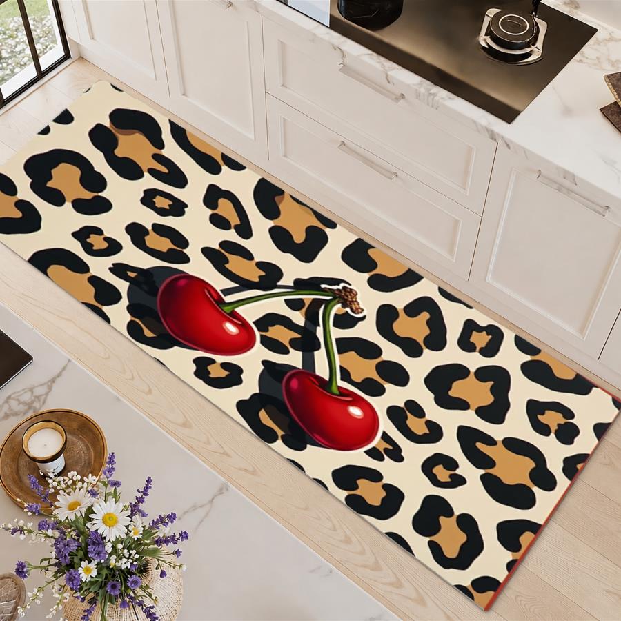 Commercial Printing And Graphics - Tapis de cuisine tendance imprimé léopard