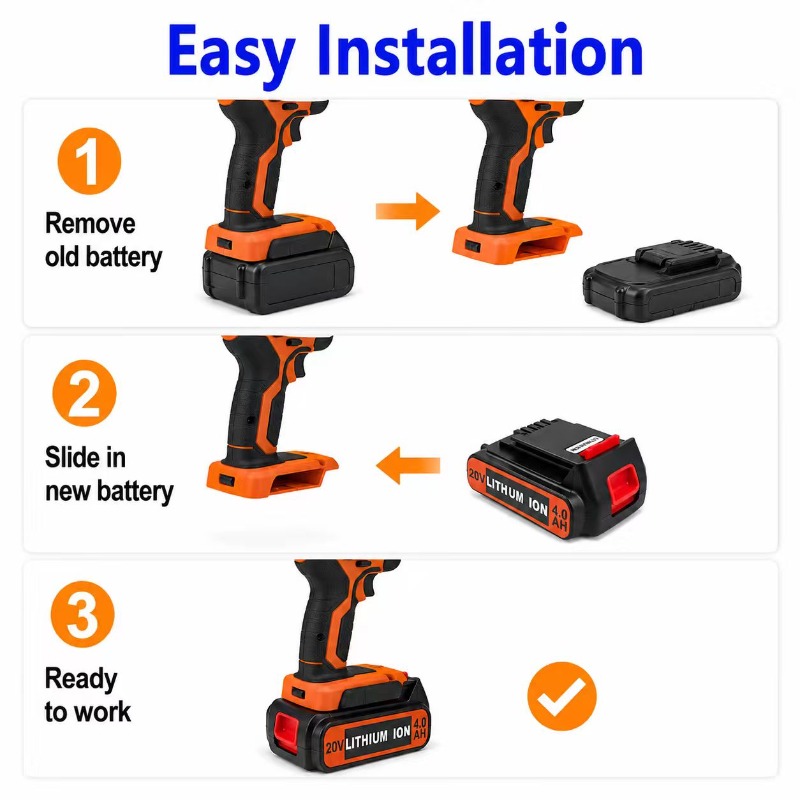 Batterie de remplacement au li - Black+Decker Tool Cordless avis et prix
