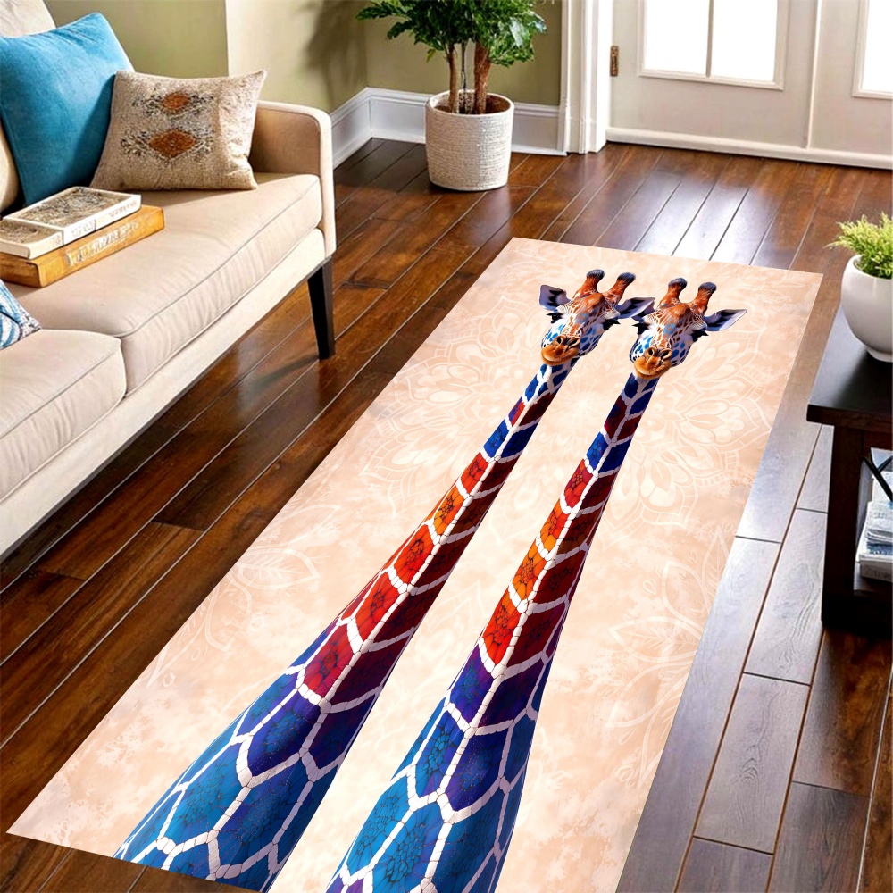 Tapis long à motif girafe dégr - Commercial Printing Machine avis et prix