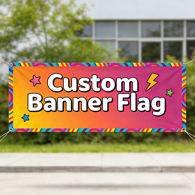 Bannière de drapeau personnali - Commercial Printing Shop avis et prix