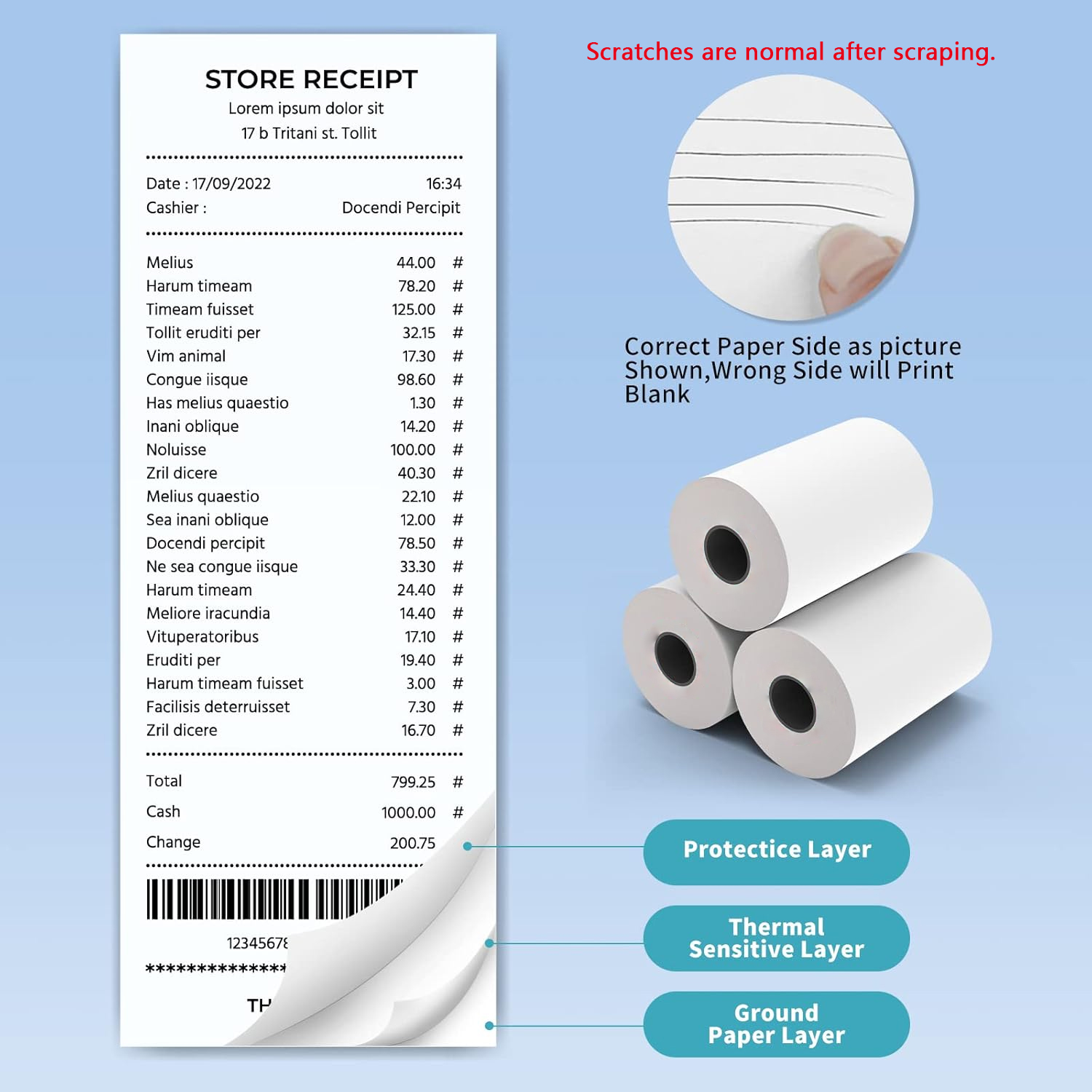 Papier thermique pour reçus, 8 - Commercial Printing Machine avis et prix