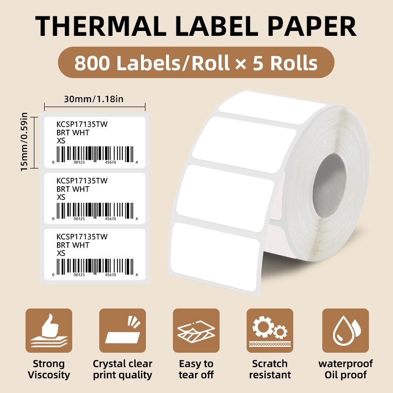 5 rouleaux d'étiquettes autoco - Commercial Printing Machine avis et prix